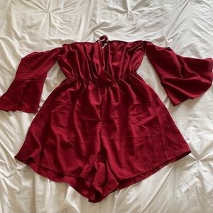 SHEIN Red Romper